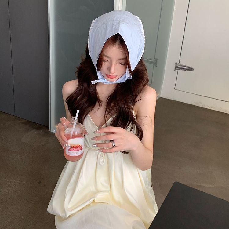 Japanese Sweet Pastoral Lace Headscarf Female Elegant Photo Accessories Square Scarf Fashion French Headscarf Hair Aesthetic