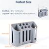 1pc Toothbrush Holders for Bathrooms, Electric Toothbrush, Shaver and Toothpaste Holder, Bathroom Organizer and Storage