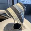 Cappello a Secchiello a Righe da Donna Estivo Protezione Solare Traspirante Casual alla Moda