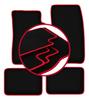 Velour Floor Mats with Red Edge For: Daihatsu Feroza F300 / F310 Off-road (1989-1998)