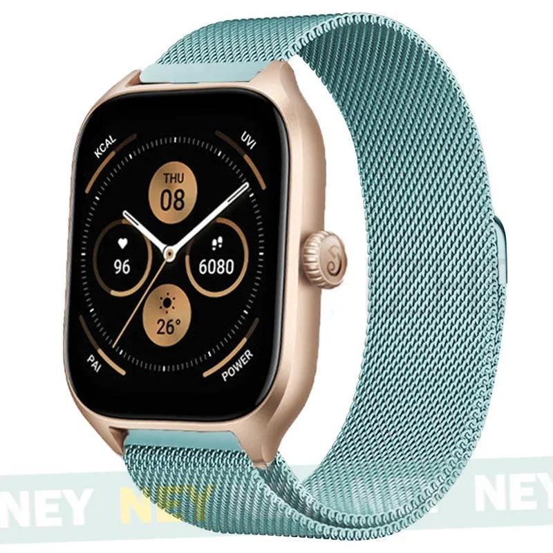 Milanese Loop For Amazfit GTS/GTR-4-3-2-2e-Mini-Pro/stratos 3 Metal Bracelet 20mm 22mm Watch Band for Amazfit bip-U-S-lite Strap