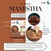 Verdc - Polvere di Manjistha 100% Pura e Naturale per Viso/Capelli/Pelle - Maschera Viso per una Pelle Pulita e Luminosa - (100 g)