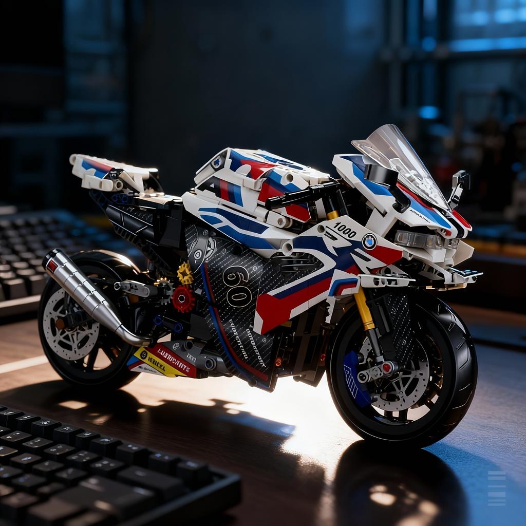 1/8 Motorcycle Building Blocks Set Super Motorbike Model Kit Technical Racing Kids Assembled Toys Gifts for Boys and Girls