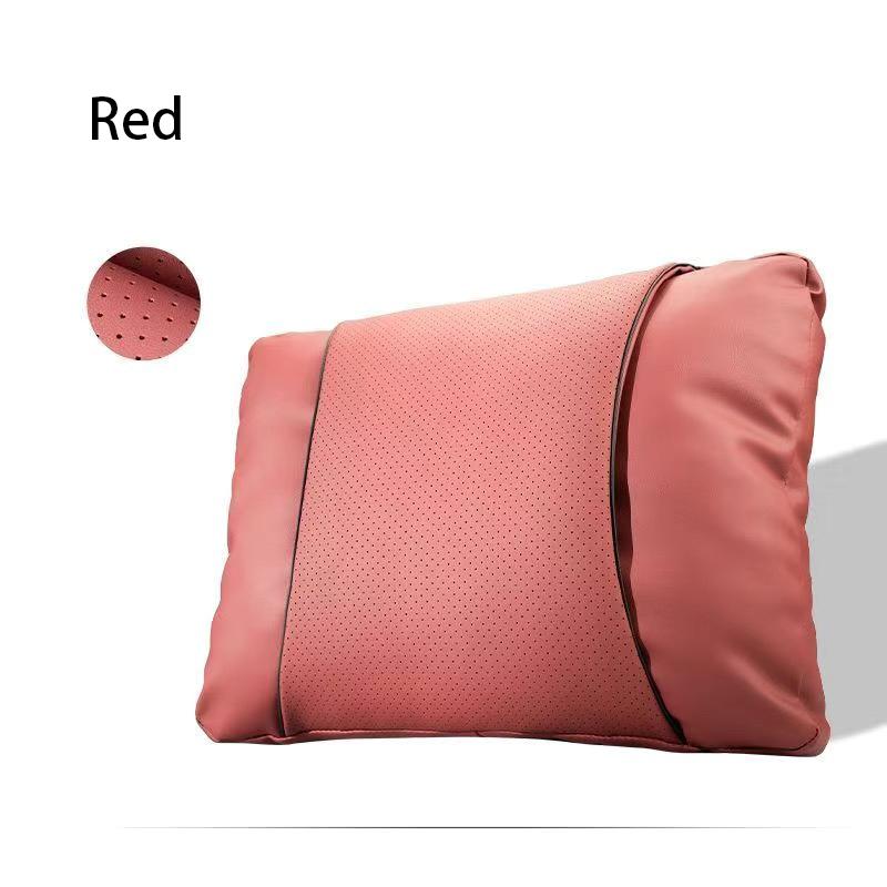 1/2PCS New Car Seats with Nappa Leather Headrests, Breathable Waist Cushions, Neck Pillows, and General Motors Neck Pillows