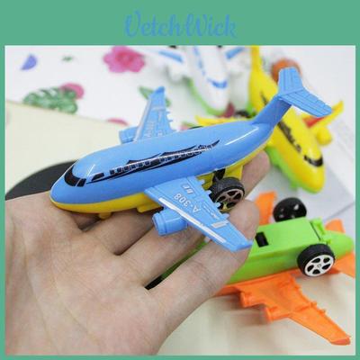 Baby Windup Plastic Airplane Toy With Cognitive And Motor Skills For Early Learning And Play