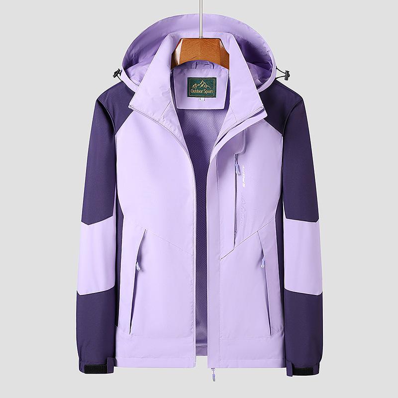 

Унисекс ветровка: Ветрозащитная, Водонепроницаемая, Отстегивающаяся куртка 3-в-1 для занятий спортом на открытом воздухе весной, осенью и зимой. XL