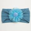 Summer New Girls' Hair Accessories, Baby Candy Color Flower Seamless Wide Headscarf, Baby Nylon Headband