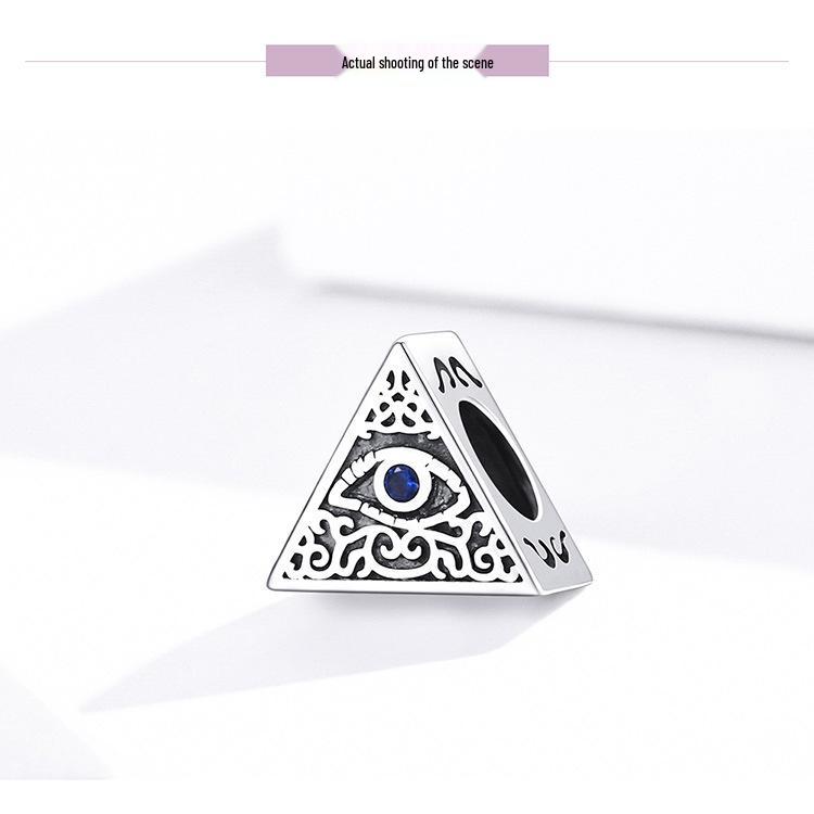 S925 Silver Beads 'New Devil Eye' DIY Bracelet Accessories - SCC1567