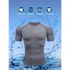 Men's Chest Speedometer Print Compression Shirt High Elasticity Moisture Wicking Bodybuilding Sportswear