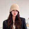 Autumn and Winter Hats for Women Woolen Knitted Fisherman Hats Warm Ear Protection Woolen Hats Fashion Casual Versatile Knitted Hats for Women