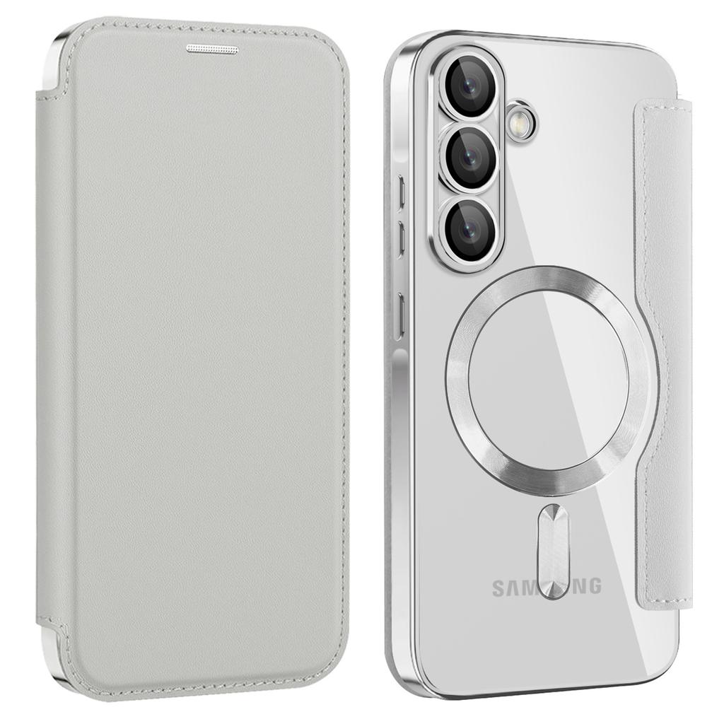 Pro Samsung Galaxy A56 5G pouzdro Kompatibilní s MagSafe Blokování RFID Kožený kryt na telefon