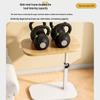 Mobile Adjustable Bedside Table with Storage Rack and Minimalist Lamp Stand