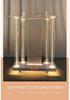 European Style Crystal Acrylic Lectern with Light - Scripture Reading and Speaking Stand
