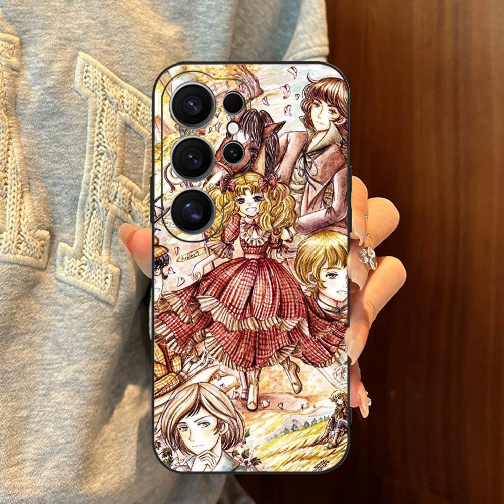 

Manga Candy Phone Case For Samsung S 24 Fe 25 Ultra Plus 20 Lite 21 30 22 23 24 22 Ultra 5G Fundas Samsung S21 plus