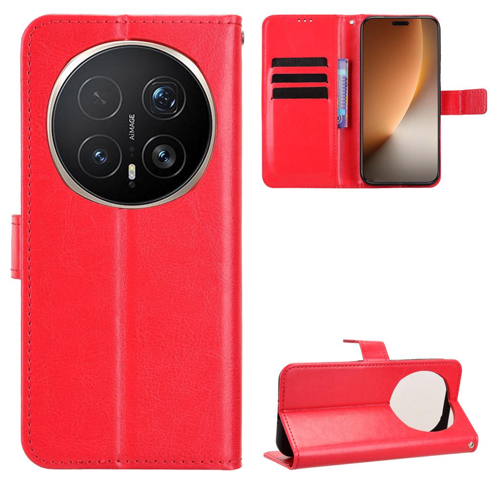 Flip Cover für Honor Magic8 Pro PU Leder Handyhülle Ganzkörperschutz [RFID-Blockierung] Brieftaschenhülle