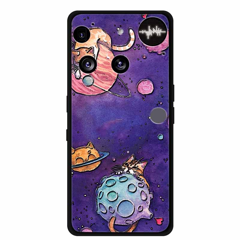 Flowers Case For Nothing Phone 3 Phone3 Soft Silicone Phone Cover Funda Black TPU Protective Bumper Coque for Nothing Phone (3)