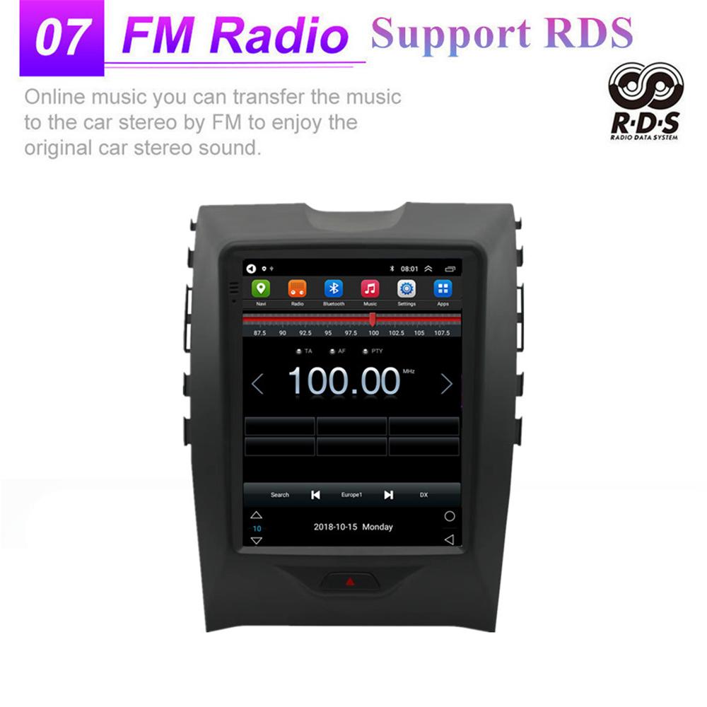 9.7'' Vertical Stereo Radio 2+32GB GPS Navigation For Ford Edge 2015-22 Carplay