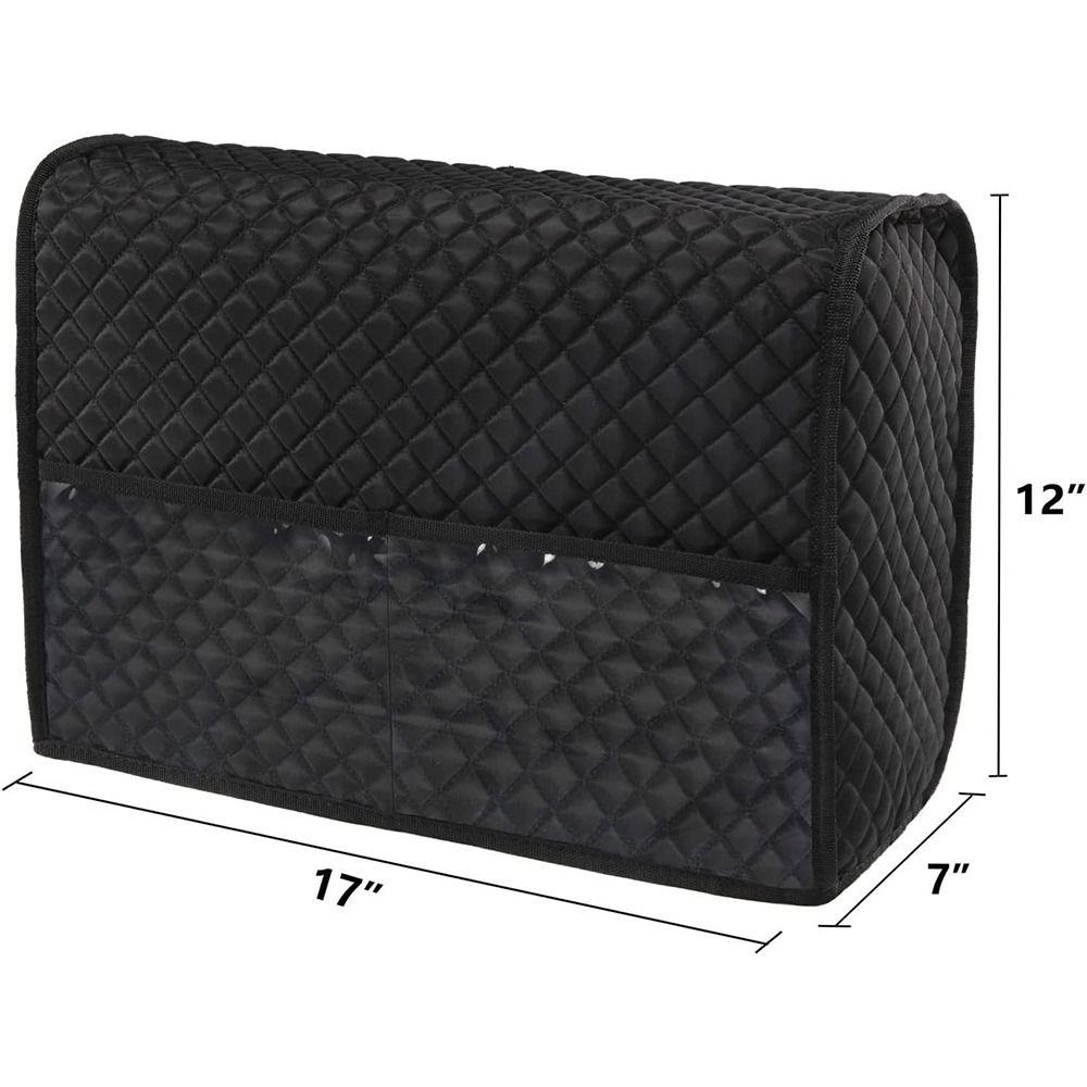 Reusable Sewing Machine Cover PVC Protective Waterproof Scratch-proof Dust Cover Anti Dust with Storage Pockets