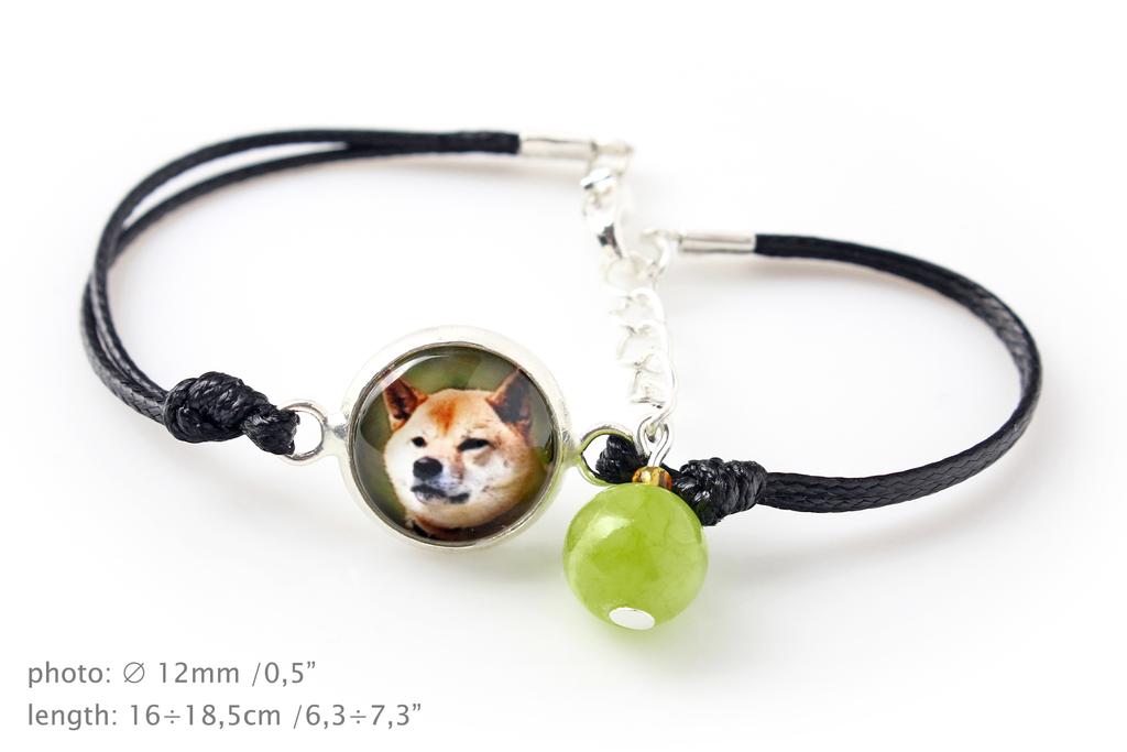 Shiba Inu, Japanese Small Size Dog, Japanese Brushwood Dog - bracelet with your photo handmade, unique jewelry from the Art-Dog brand