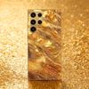 Golden Wave-like Texture Phone Case S26 Ultra Case S25 Ultra Case Glass for Samsung Galaxy S26 S25 S24 S23 S22 FE Ultra Plus