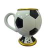 Soccer Mug 3D Souvenir Coffee Mug Resin Stainless Steel Inner Aesthetic For Football Fans Home Use Football Water Cup Gift