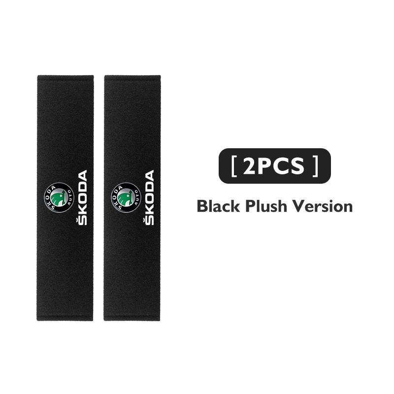 PTHT3 Car Interior Belt Cover Safety Belt Shoulder Protector Mats Auto Accessories For Skoda Kamiq MK3 Roomster Rapid Kodiaq Karoq