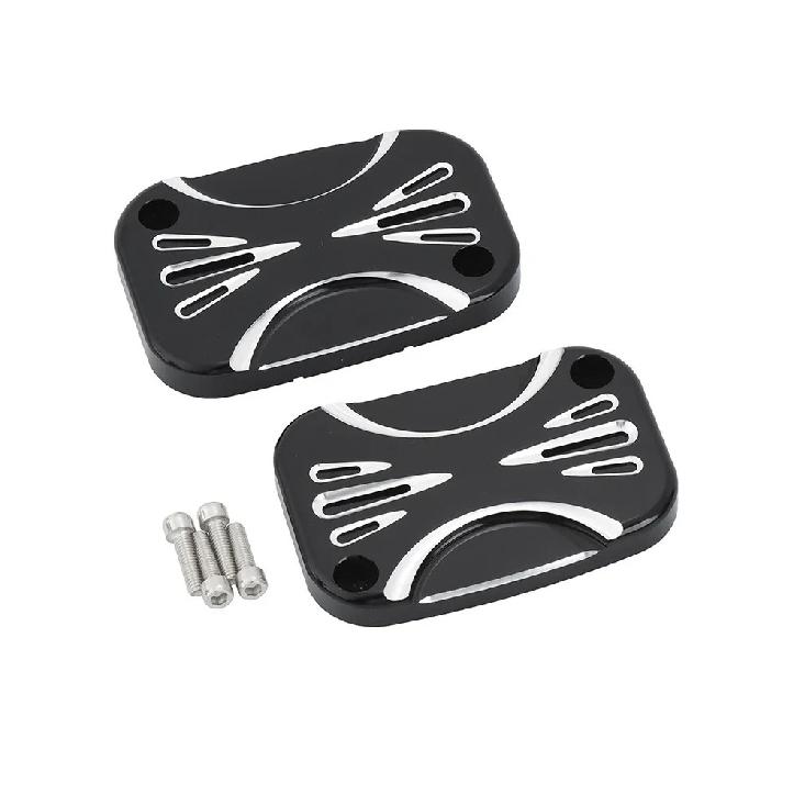 Motorcycle CNC Brake Master Cylinder Cover Front Rear For Harley Touring Road King Street Electra Glide Ultra V-Rod Night Rod