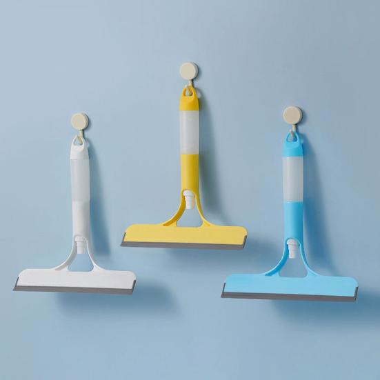 Glass Scraper with Integrated Spray Bottle 3-in-1 System Rubber Spatula Glass Scraper Household Cleaning Tool