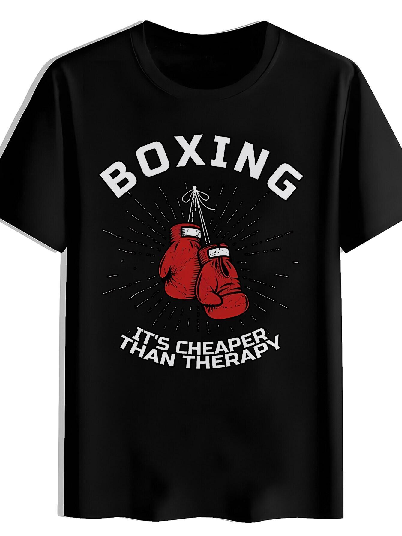 T-shirt Red Boxing Gloves with White Details And a Print Strap XS