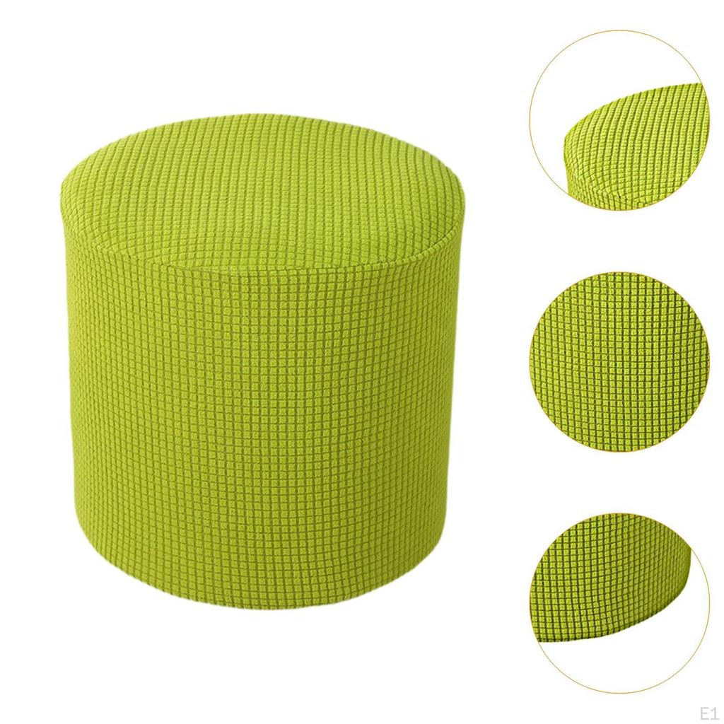 Ottoman Cover Foot Stool Stretch Decor Footstool Protector Slipcover