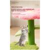 Small Flower Cat Tree with Sisal Scratch Board and Cat Bed, Space-Saving Cat Tower for Indoor Cats, Pet Decor