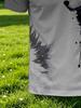 Men's Polo Shirt, Ink Wash Wolf Print T-Shirt, Summer Fashion Commuting Apparel, , Men's Clothing