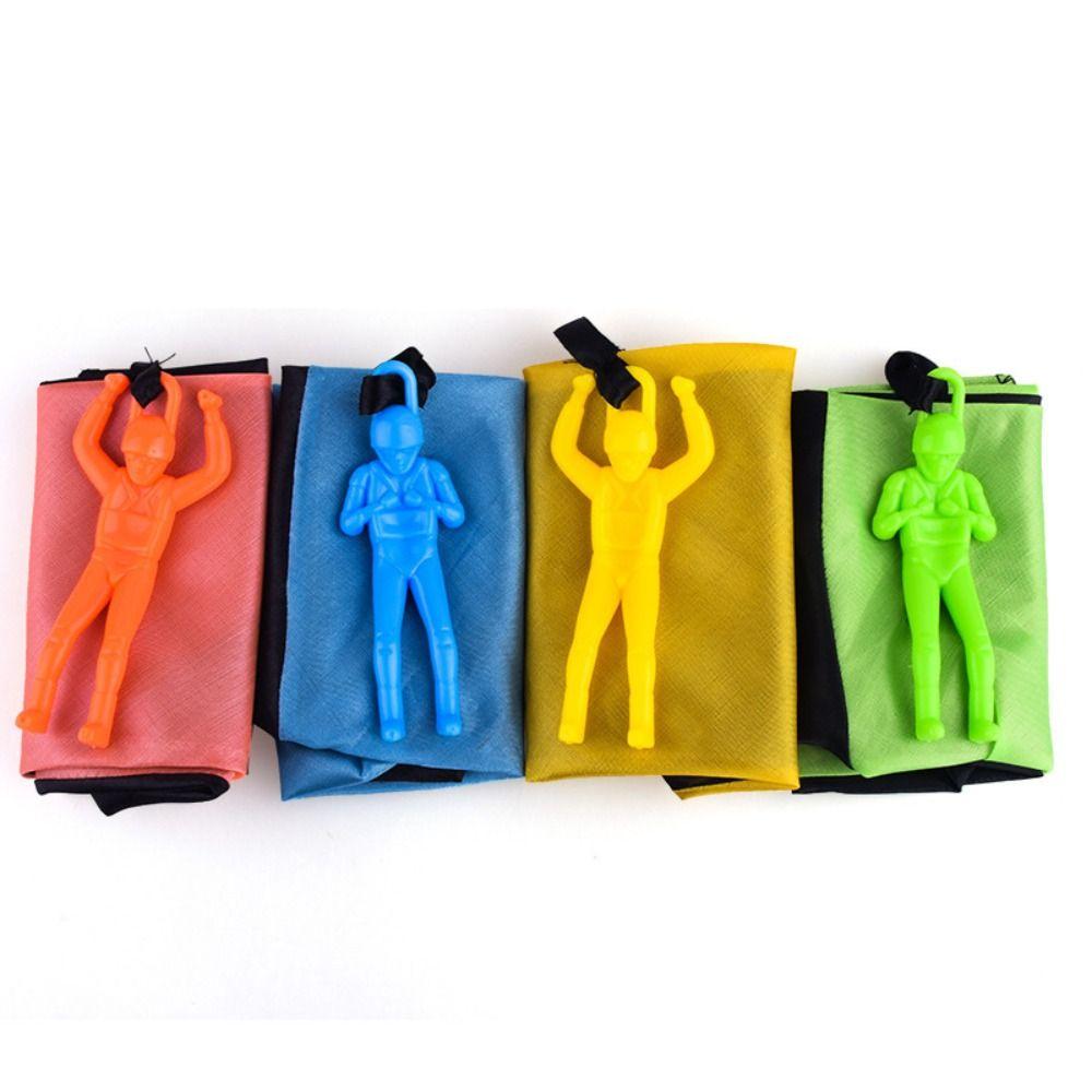 Parachute Sport Plastic Ejecting Parachute Toy Plastic Mini Soldier Game  Outdoor
