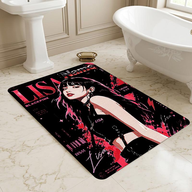 Custom Name Lisa Name Carpet Rug for Bedroom Living Room Home Sofa Decoration,Playroom Sofa Office Home Decor Game Large Decor Floor Mat