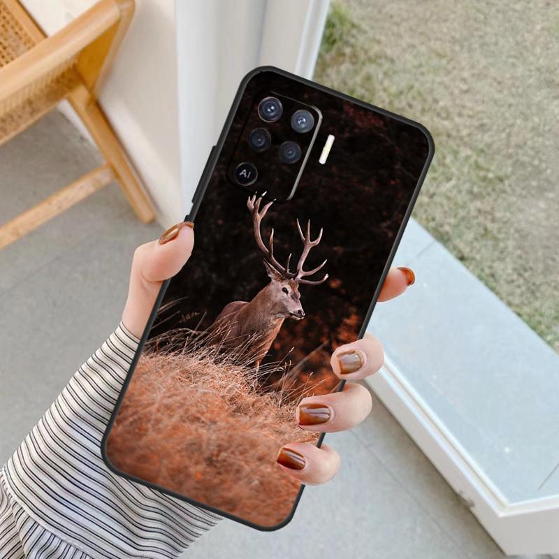 Deer Case For Oppo A18 A78 A98 A38 A58 A60 A80 A40 A96 A76 A16 A94 A74 A54 A15 A17 A57 A77 A5 Pro