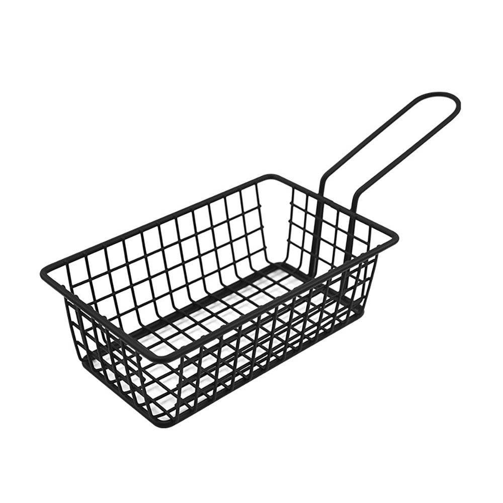 1Pcs Home BBQ Kitchen Tool Frying Tray Food Storage Container French Fries Holder Fryers Basket