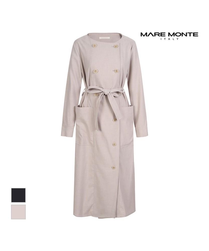 MAREMONTE Double-Button Belted Dress_M232Mop03S0