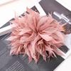 Feather Artificial Flower Brooch 18-20cm Large Feather Corsage Brooches  Hair Accessories