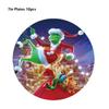 51PCS Christmas Grinch Tableware Include Paper Plates Cups Napkins Tablecover
