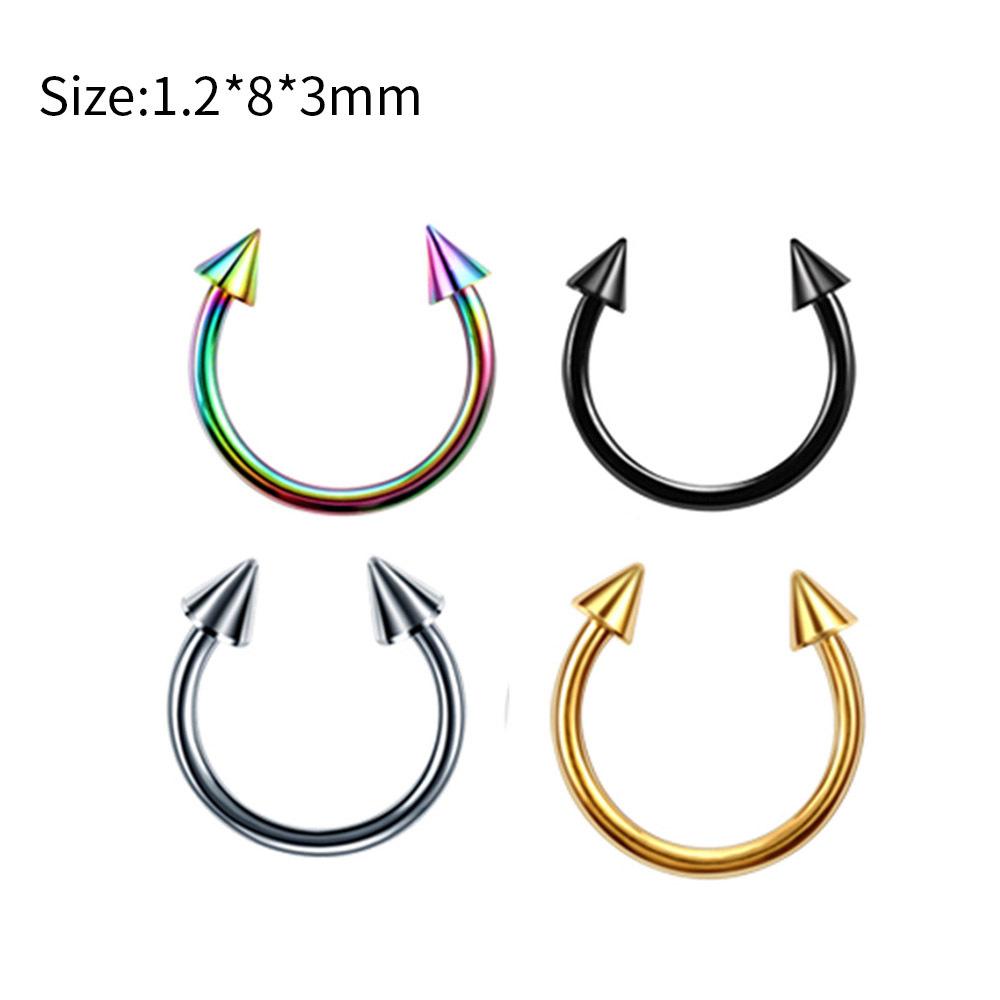 4Pcs Stainless steel piercing accessories - eyebrow piercings, lip piercings, body piercing accessories