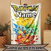 Coperta Personalizzata con Nome e Stampa Anime, Decorazione per la Casa, Camera da Letto, Divano, Campeggio, Divano, Regali per Compleanno Natale