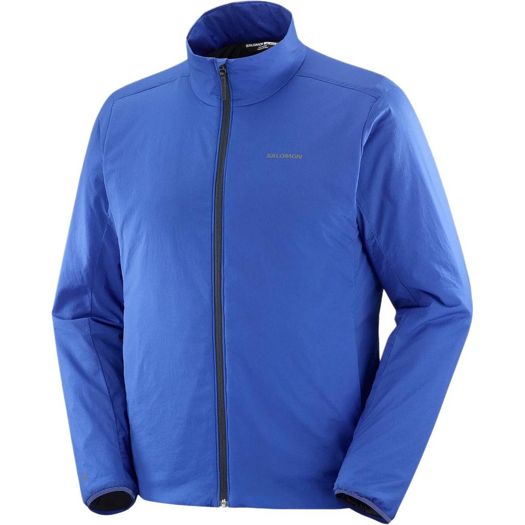 Salomon Mountain Flex Solid Soft Comfortable Waterproof Breathable Jacket Men Jacket Blue LC2327800
