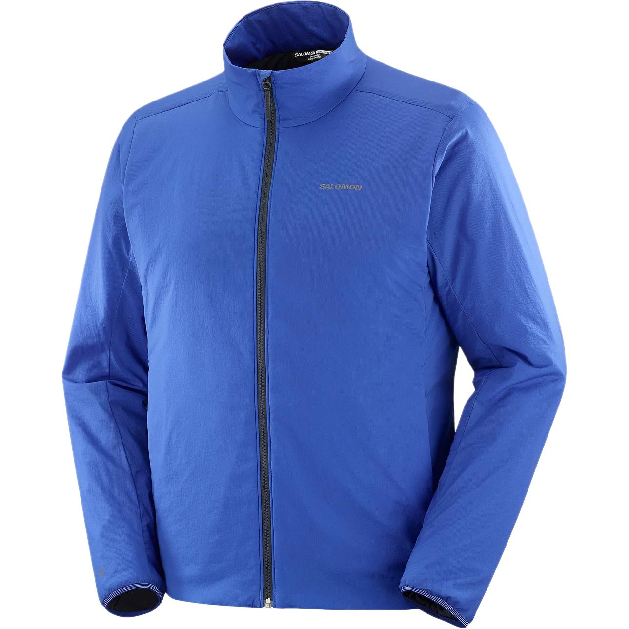 Salomon Mountain Flex Solid Soft Comfortable Waterproof Breathable Jacket Men Jacket Blue LC2327800 S