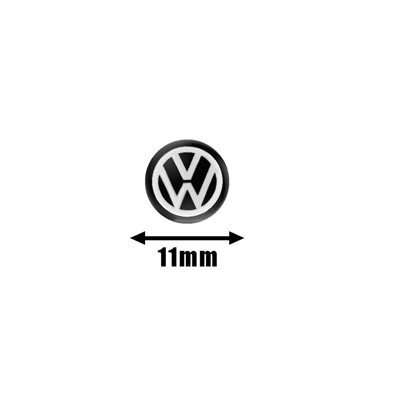 2026 Hot 14mm 11mm For VW GTI Golf 5 7 Mk6 Passat B5 B6 Polo Scirocco Jetta Car Remote Control Key Sticker Badge Emblem Decal Accessories
