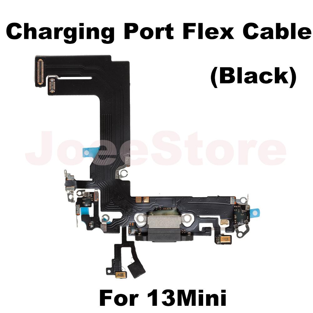 Ladeanschluss Flexkabel für iPhone 11 12 13 14 Pro Max Mini X XS XR USB-Ladegerät Dock-Anschluss Mit Mikrofonband Reparatur