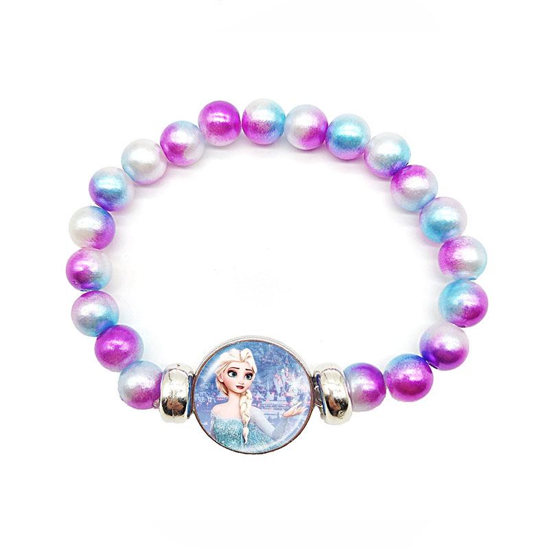 Frozen Princess Elsa Rainbow Beaded Retractable Children's Bracelet