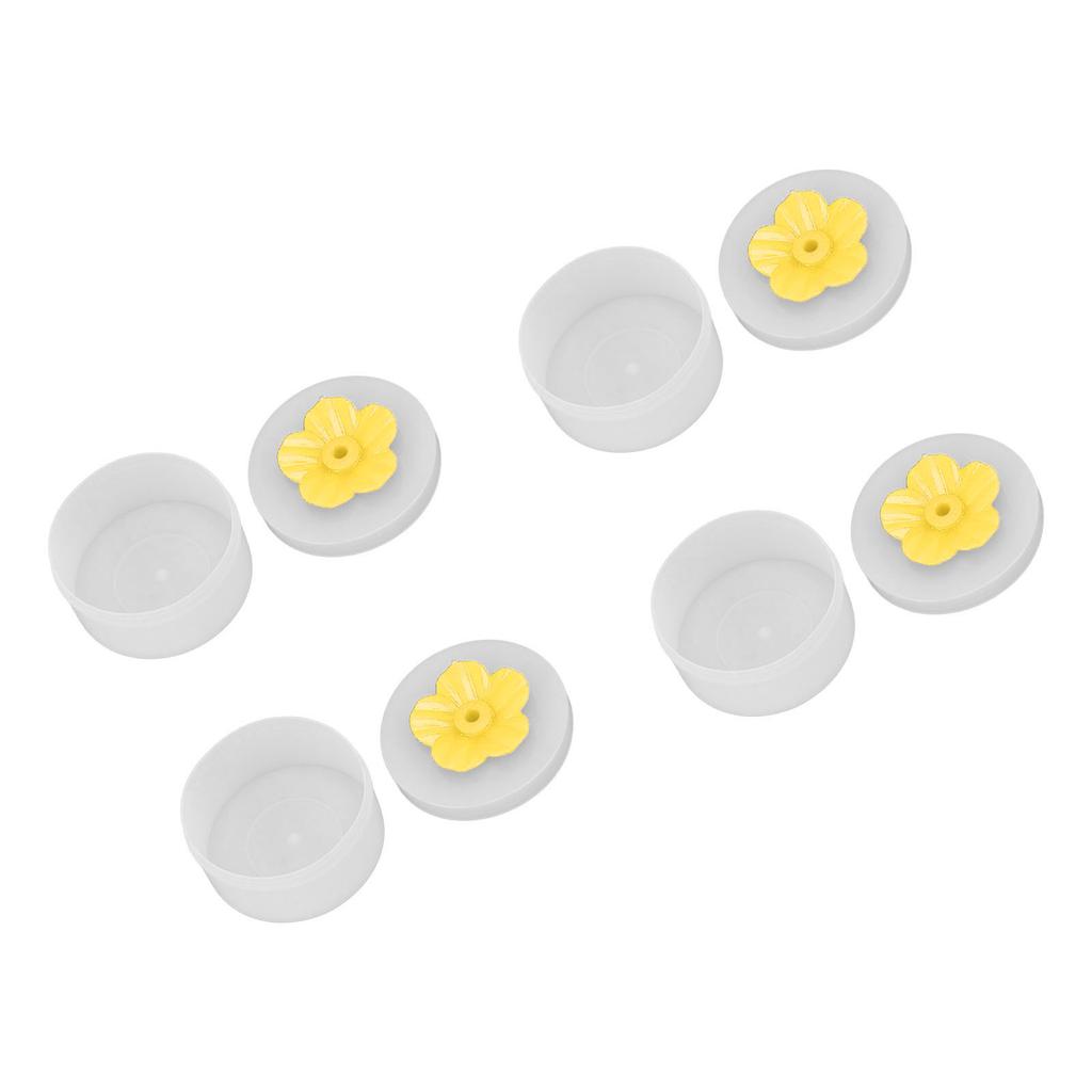 4pcs Hummingbird Feeder Flower Shaped Handheld Bird Feeder Wild Bird Feeding Tool for Outdoor