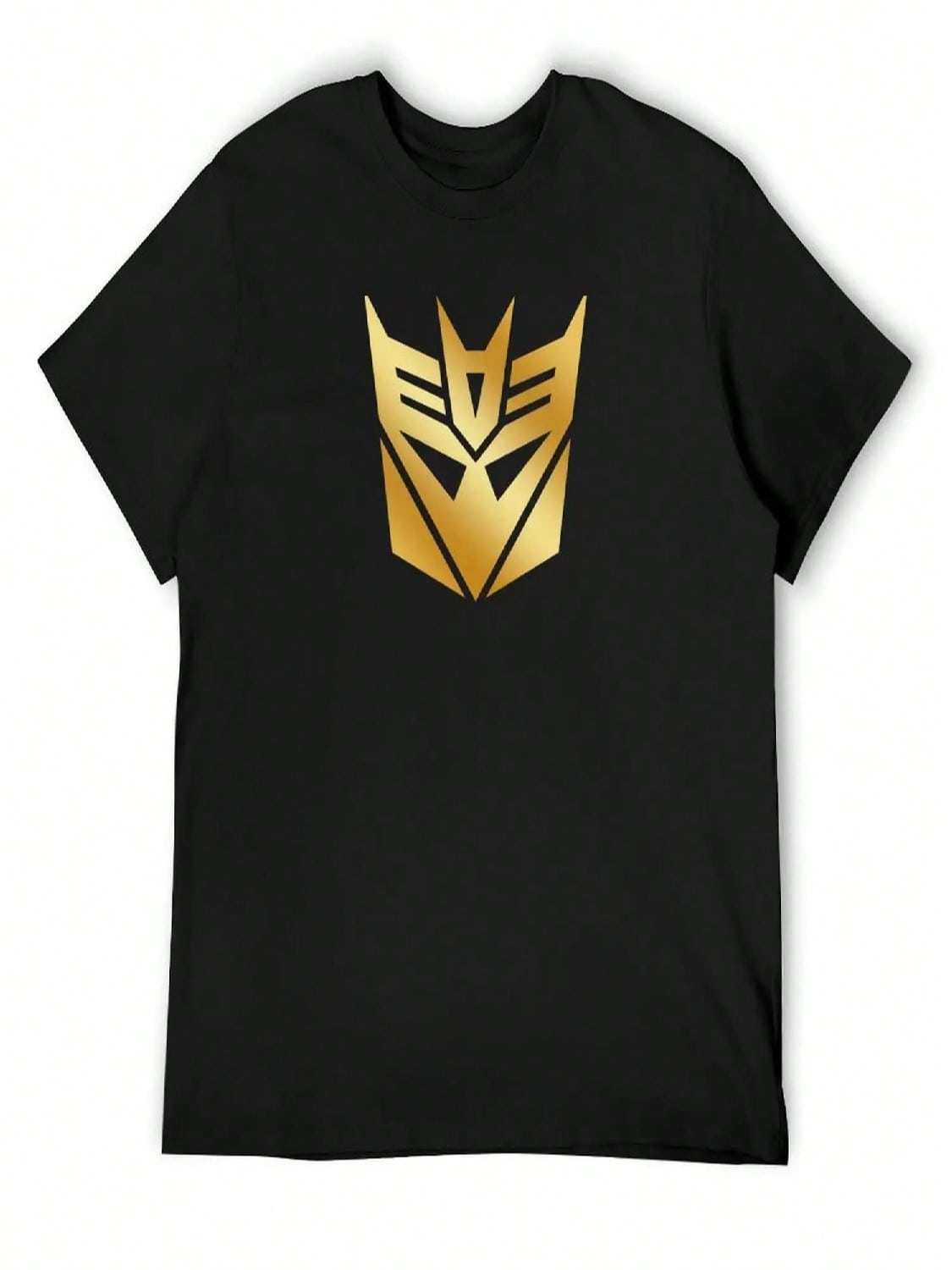 Decepticons Golden Logo T-Shirt Customizeds Summer 2025 Anime Figures Graphic Tee Shirt Black T-Shirts For unisex S разноцветный