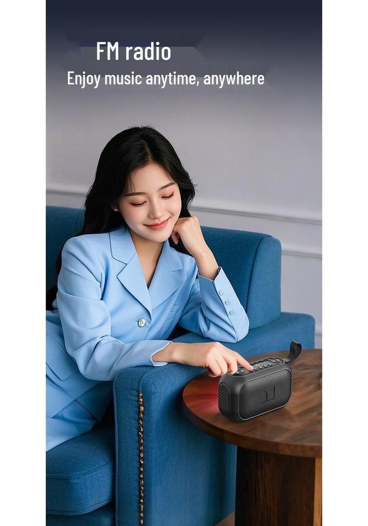 MS62110 Monster Bluetooth Outdoor Portable Speaker with Large Volume, High Sound Quality, Card Slot, USB Drive, and Subwoofer.