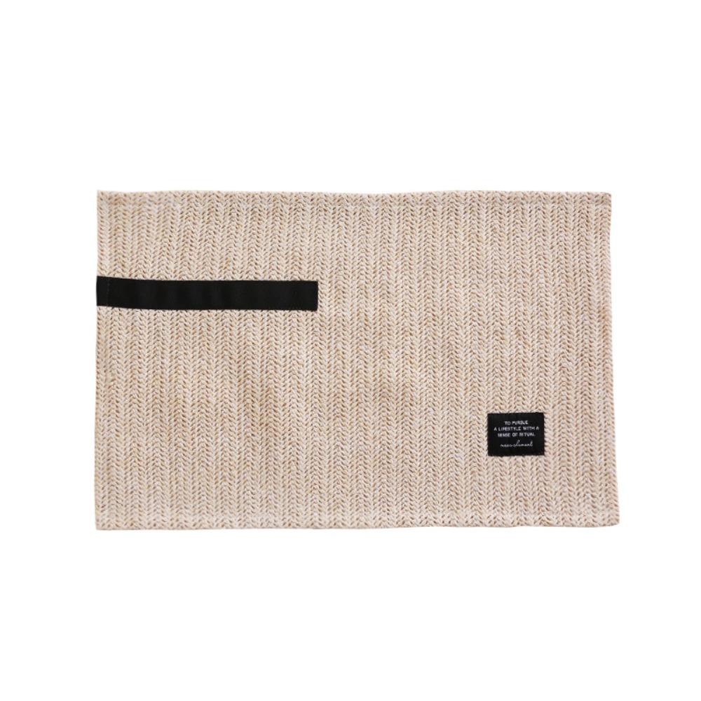 

Подставка под чашку Утолщенная тканая хлопковая подставка Изоляционная подкладка Нескользящий коврик для стола INS Стиль 30*45СМ Подставка для посуды Украшение стола other